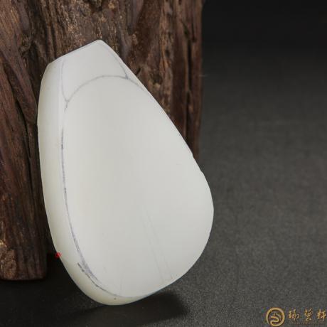 【琢艺轩】新疆和田玉白皮一级白玉籽玉 质料 69克