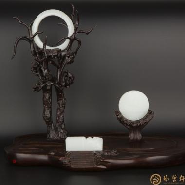 穆宇静 新疆和田玉一级白籽玉摆件 印象后海 271.3克