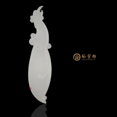 新疆和田羊脂白籽玉挂件 凤 13.8克