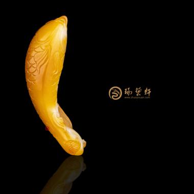 新疆和田黄沁白玉籽玉挂件 锦鲤 11.4克