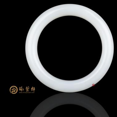 新疆和田白皮羊脂白籽玉 手镯 61.6克
