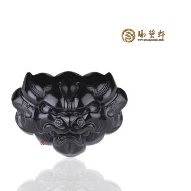 新疆和田白皮墨碧籽玉挂件 保护 19.8克