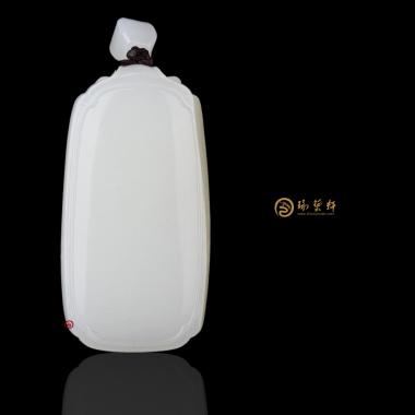新疆和田白皮一级白籽玉牌子 安然无事牌 31克