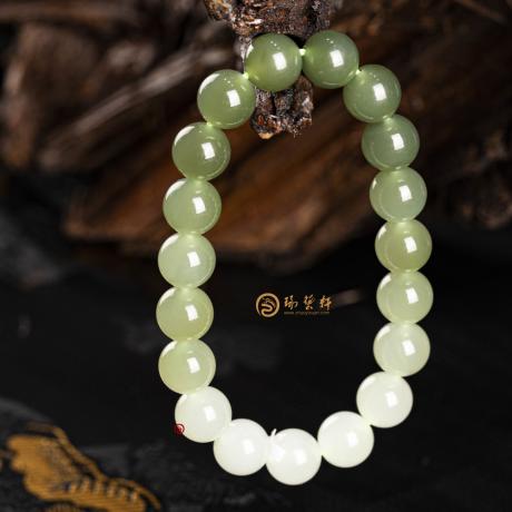 【琢艺轩】晴水玉渐变 手串 29.6克
