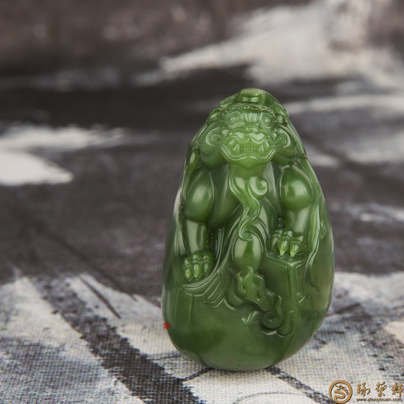 和田碧玉菠菜绿图片展示