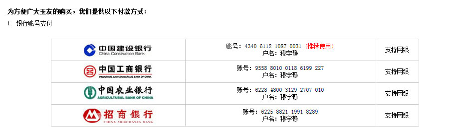 付出体例